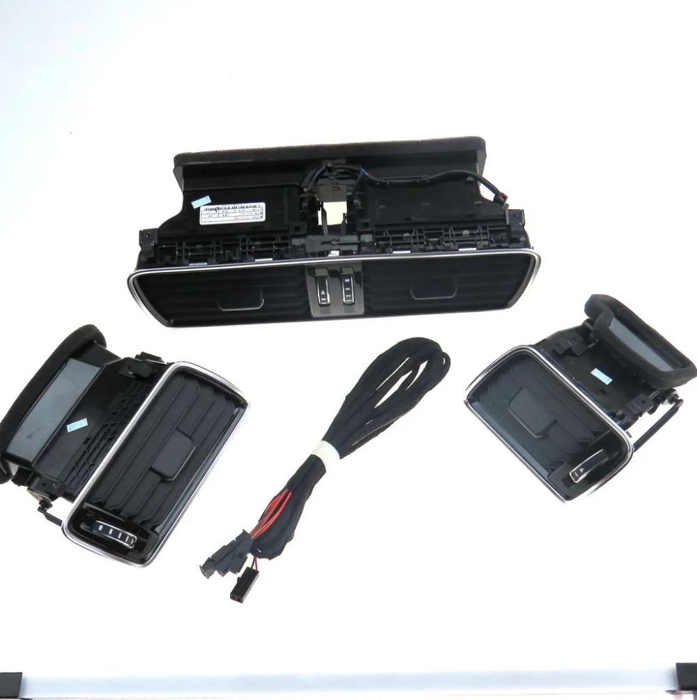 Главное качество oem для VW Passat B6 B7L cc R36 Chrome яркий фортепиано краски вентиляционное отверстие с светодиодный Задний план красный свет 3ad819728a