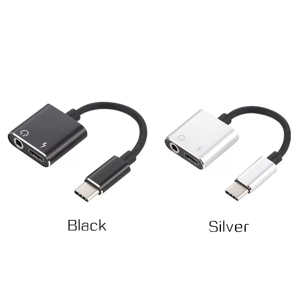 Type-C to 3.5mm Earphone cable Adapter For Xiaomi mi 6/mi 6x 2 in 1 USB Type C 3.5 AUX Audio Jack Charger | Мобильные телефоны и