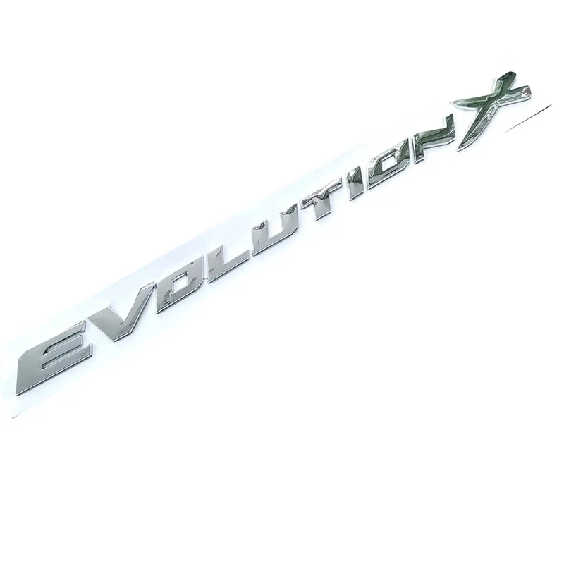 Evolution X Letters ABS пластик Стайлинг автомобиля эмблема значки автомобильный фитинг