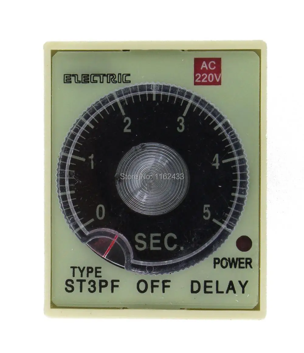 ST3PF 5S выключение SPDT реле времени AC 220V 110V AC/DC 24V 12V Таймер задержки|timer switch|timer relaytimer