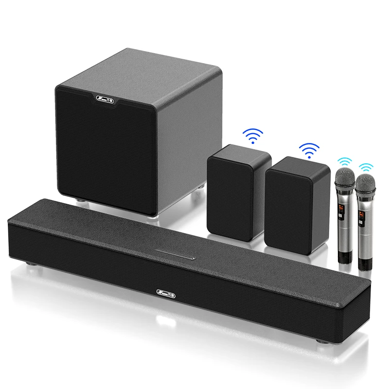 Buy 58 7 00 Jy オーディオ 300wks サウンド樹皮 Ksong Bluetooth スピーカーワイヤレスサラウンド家庭用スーパー低音セット 15 スピーカーユニット 5 1 ホームシアター