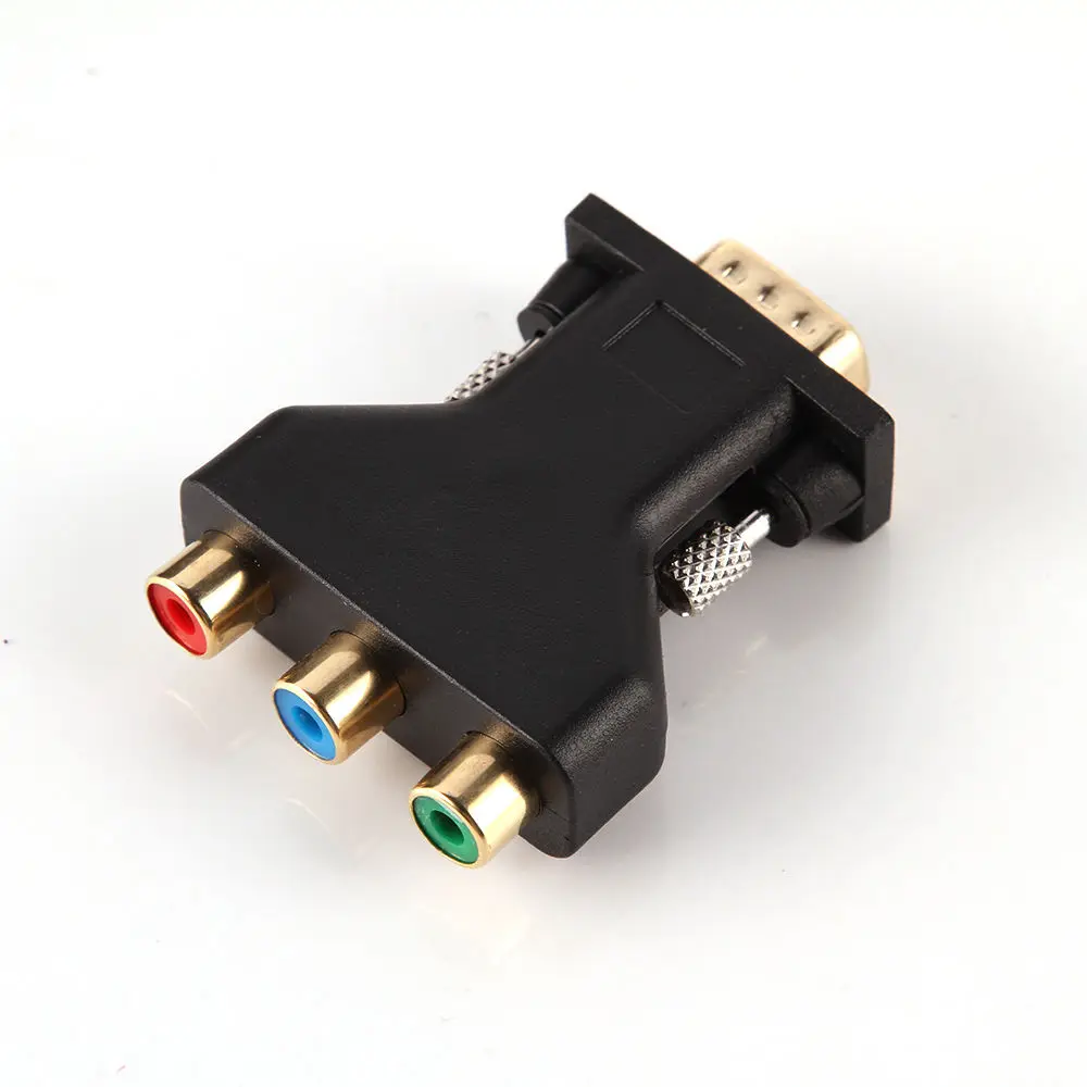 Адаптер с VGA Male на 3RCA 15Pin для ПК проектора ТВ DVD|vga to 3rca|vga vgavga vga |