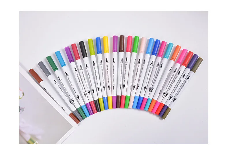 12~ 100 цветов/коробка, Двойные головки, художественные Copic маркеры, профессиональный Kawaii Канцелярский набор, акварельная кисть, ручка, принадлежности для рисования