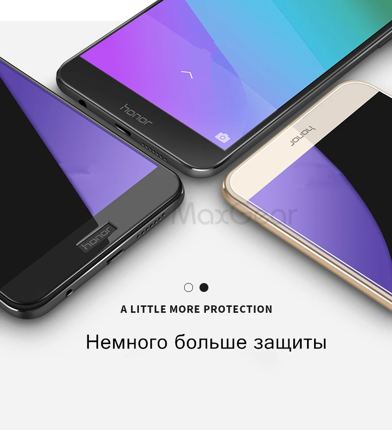 MaxGear для Huawei P8 lite 2017 закаленное стекло Honor 8 Lite защитная пленка полное покрытие
