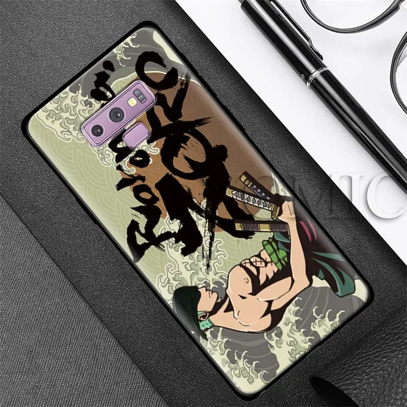 С героями аниме «Наруто» цельнокроеное черное мягкий чехол для samsung Galaxy S10 5G S9 S8 Plus+ S10e S7 A50 A70 Note 9 8 силиконовый чехол с бантом