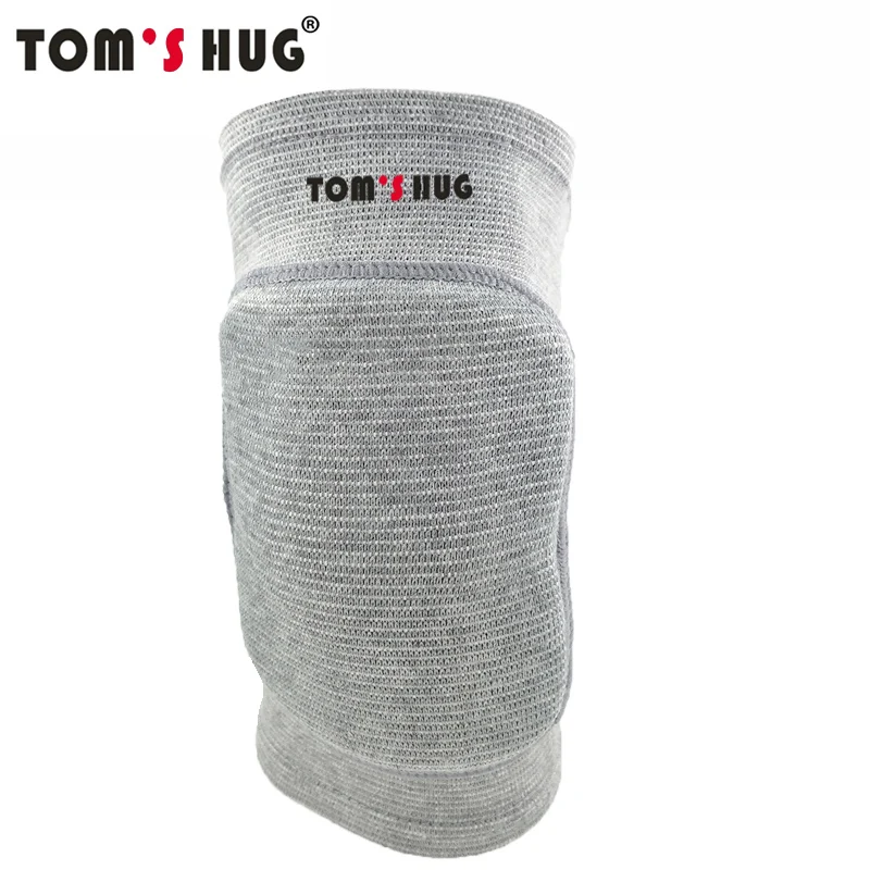 1 шт. спонж спортивный наколенник защита Tom's Hug бренд высокая эластичность Катание на коньках Танцы колено защита теплый серый