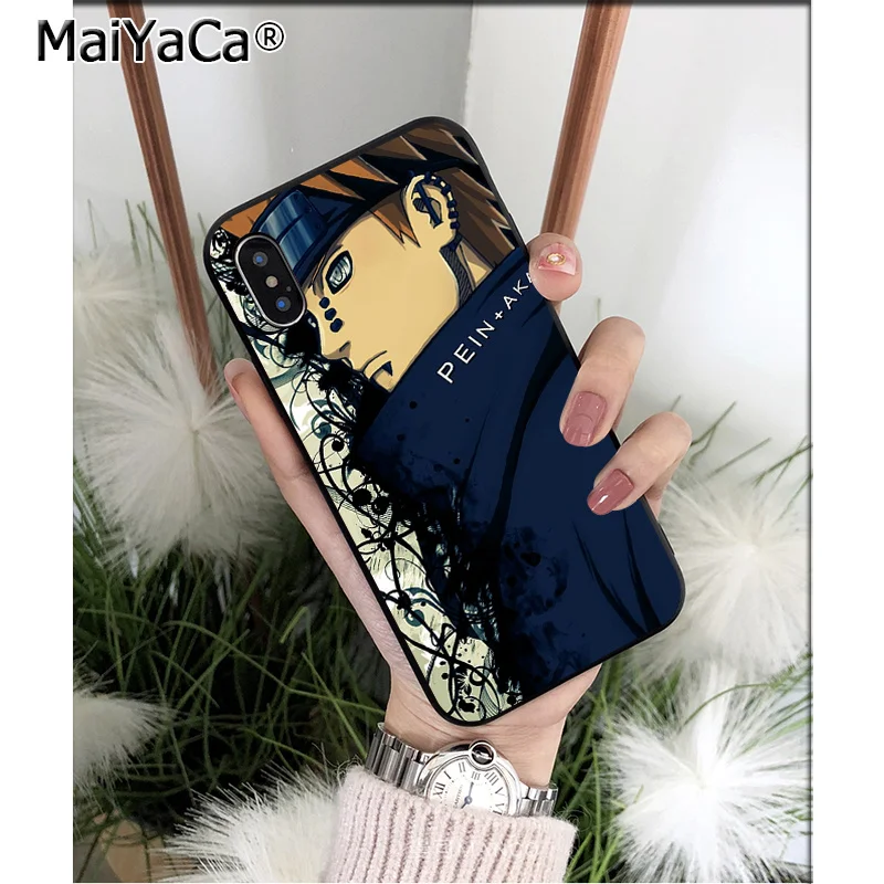 Силиконовый чехол MaiYaCa Naruto pain из ТПУ для Apple iPhone 8 7 6 6S Plus X XS MAX 5 5S SE XR|Чехлы-накладки|