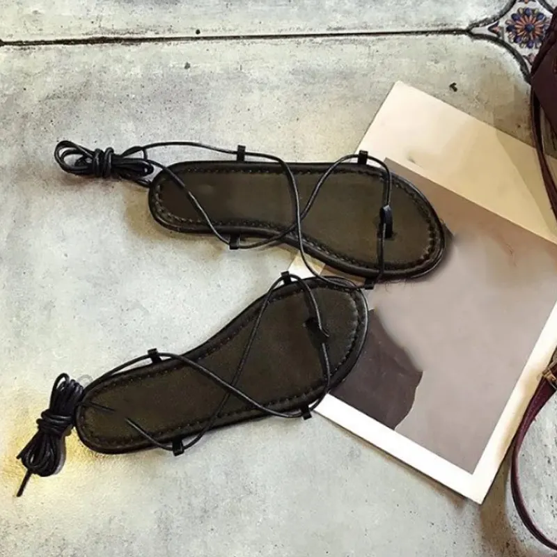 Сандалии женские на ремешках мягкие дышащие Нескользящие Босоножки с открытым