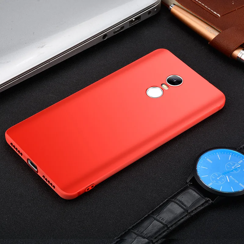 TCICPC для Xiaomi Redmi Note 4 4X чехол силиконовый Utral тонкий матовый из ТПУ Мягкий задний Чехол для телефона для Redmi Note 4 4X Global чехол Coque - Цвет: Red
