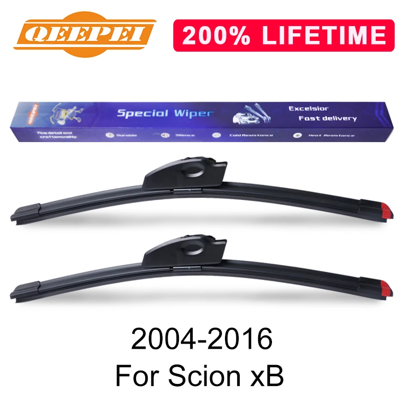 QEEPEI Replace Wiper Blade For Scion xB 2004-2016 Silicone Rubber Windshield Windscreen Auto Car Accessories | Автомобили и