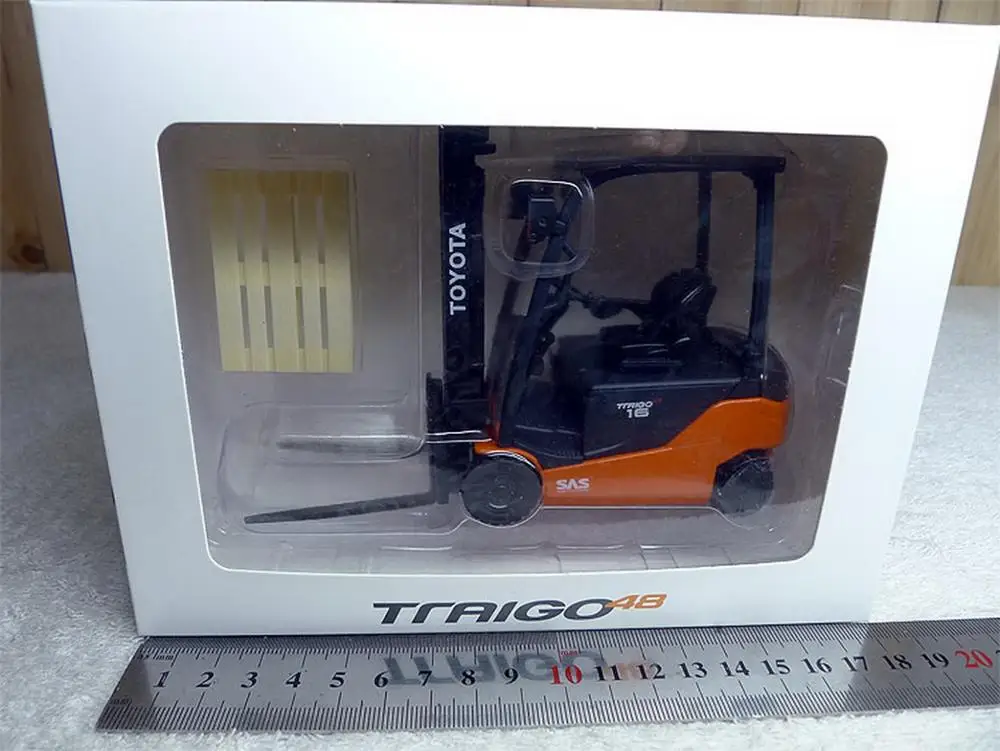 ROS 1/23 Toyota Traigo 48V 4 колеса Электрический вилочный погрузчик литая модель коллекции