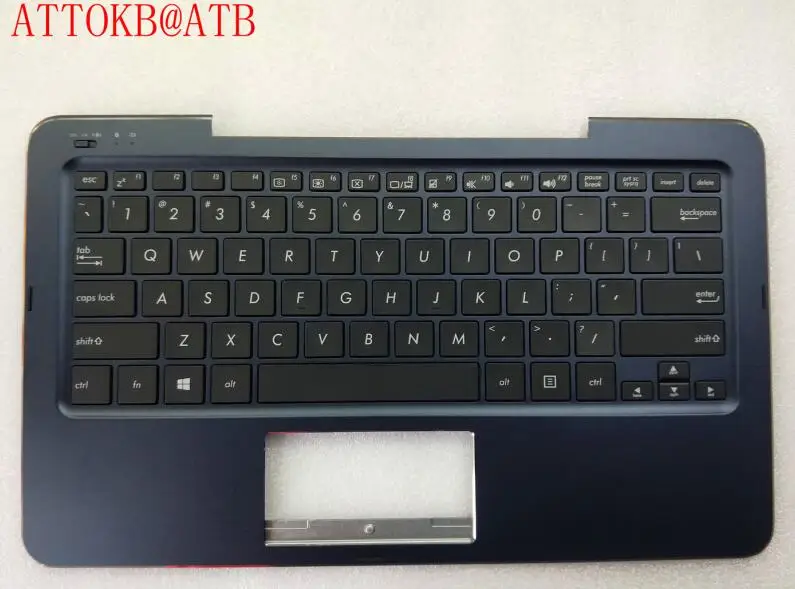 Синий Новая Стандартная клавиатура для ноутбука с подставкой для рук Asus T3chi t300chi T300chi t3 chi с корпусом topcase - Цвет: Синий