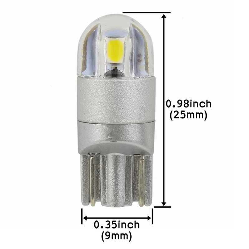 4 шт. T10 W5W 2SMD автомобильный внутренний свет замена лампы купол вежливость