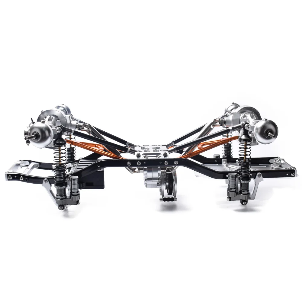 CNC алюминиевый Металл 313 мм Колесная база корпус рамы для RC автомобиля 1/10 осевой