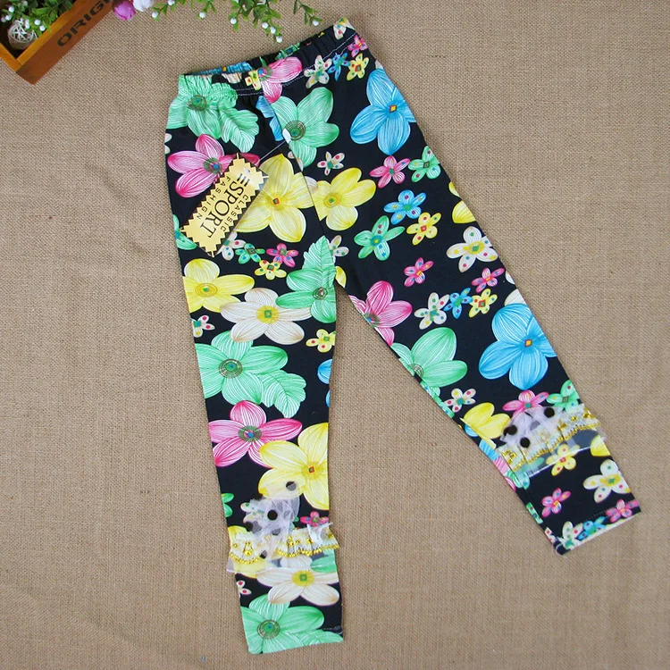 wholesale 2014 autumn children's clothing girls pants skinny stretch leggings Korean children Slim Leggings nine | Мать и ребенок
