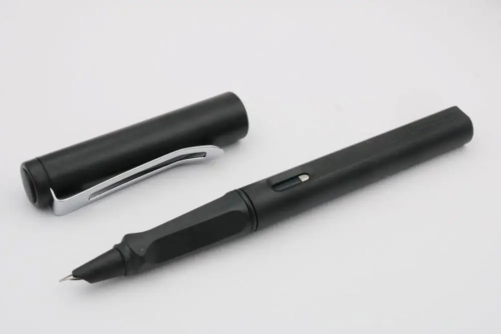 matte black 0.38 Студенческая Ручка Классический Дизайн Мода jinhao матовый черный фиолетовый авторучка - Цвет: matte black 0.38