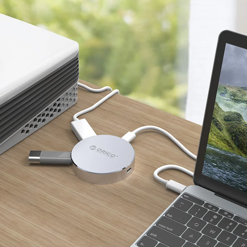 

ORICO DBH2 Laptop Docking Stations Type-C to HDMI-compatible /Type-C/Type-A USB3.0 Hub for Windows XP , Mac OS and Linux -Silver