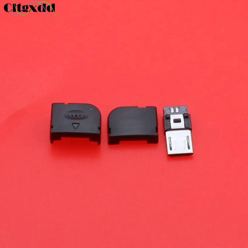 Cltgxdd 20 шт. микро USB 90 градусов штекер соединитель DIY Тип припоя провода разъем для