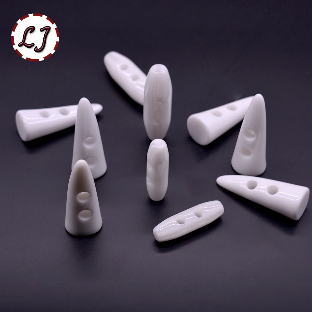 Новинка Лидер продаж 10 шт./лот высокое качество полимерная белая Роговая кнопка