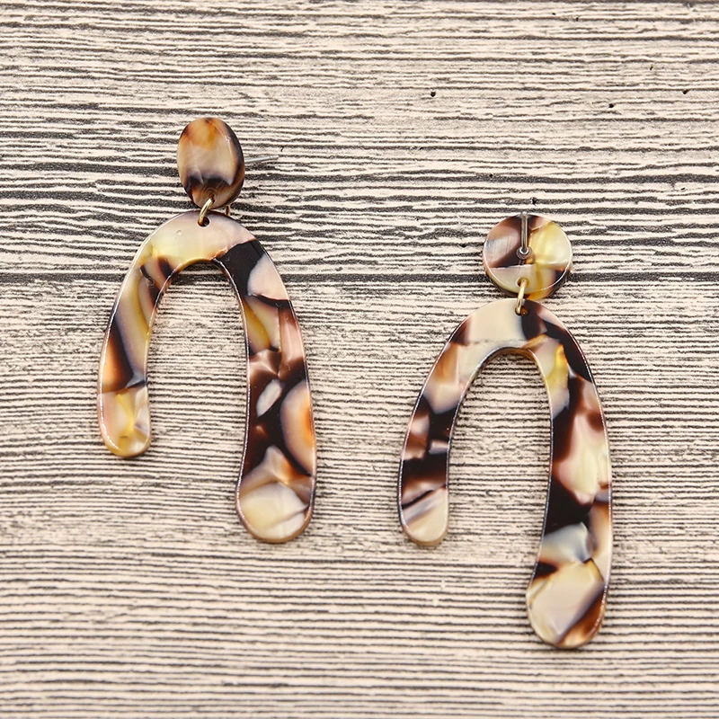 Женские акриловые серьги с геометрическим рисунком STRATHSPEY винтажные