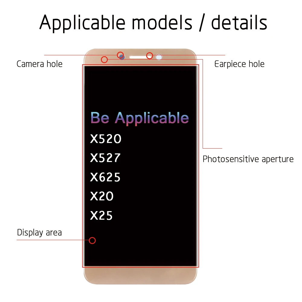 5 ''ips ЖК-дисплей для LeTV Leeco Le 2X526X527X520X522X620 lcd сенсорный экран дигитайзер