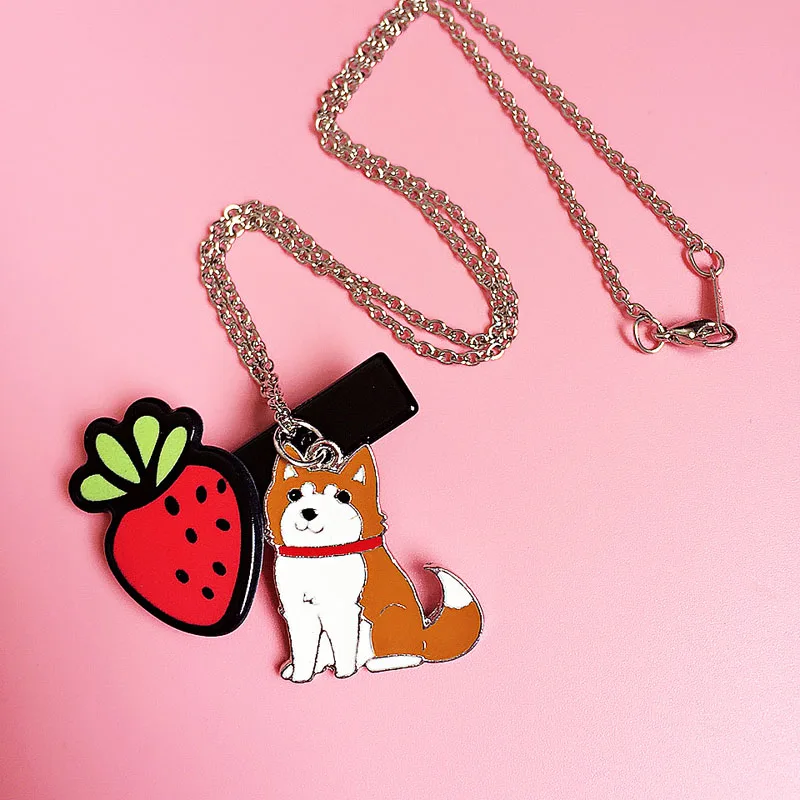 Модное ожерелье сделай сам с изображением хаски собаки Очаровательное для