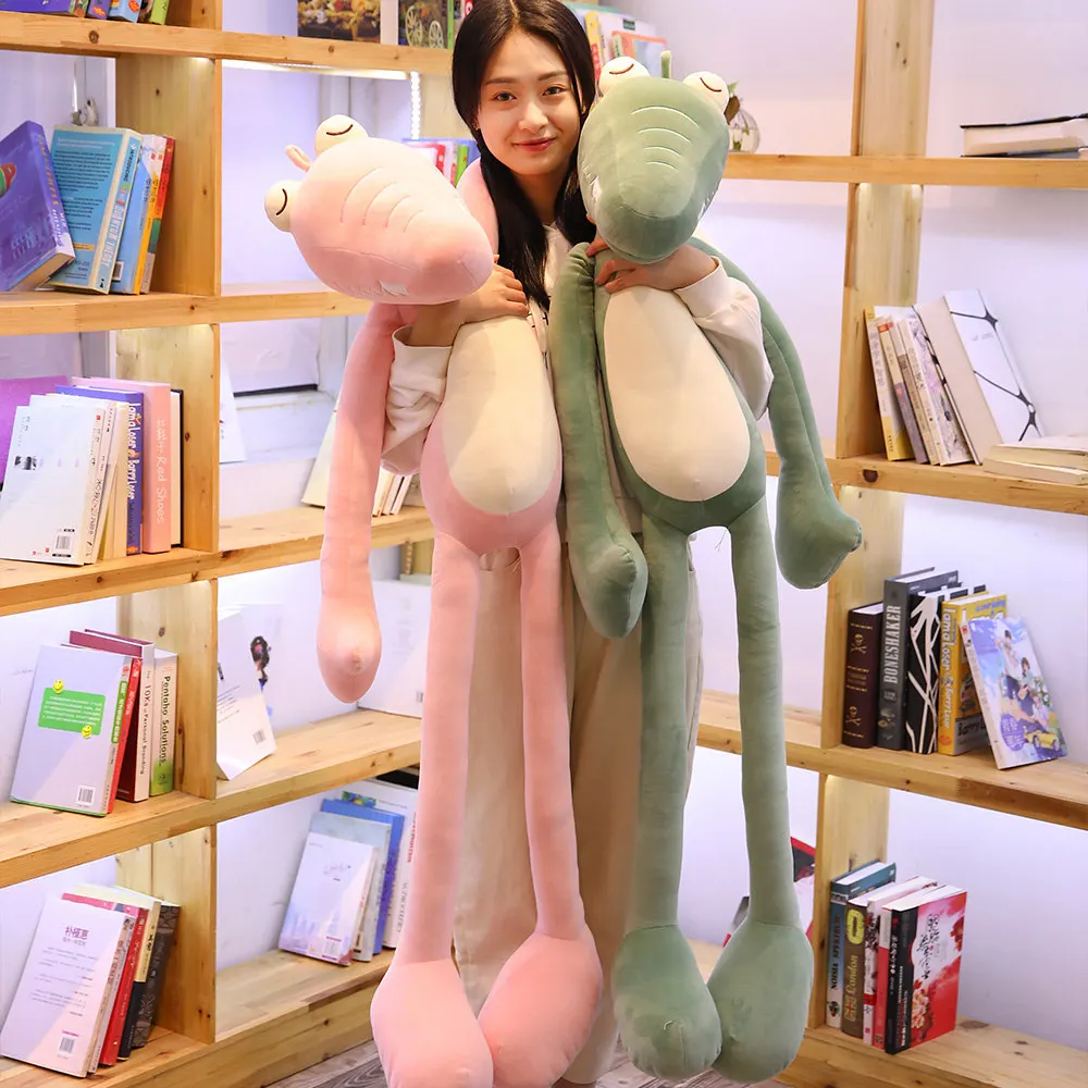 

New1pc 80-130cm Long Legs Crocodile Plush Toys Funny Lifelike Alligator Doll Kids Lovely Toy Soft Stuffed Pillow Home Decoration
