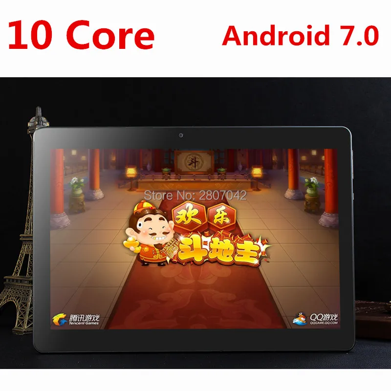 DHL Бесплатная доставка 10-дюймовый планшетный ПК Deca Core 4 Гб ОЗУ 128 ПЗУ две sim-карты