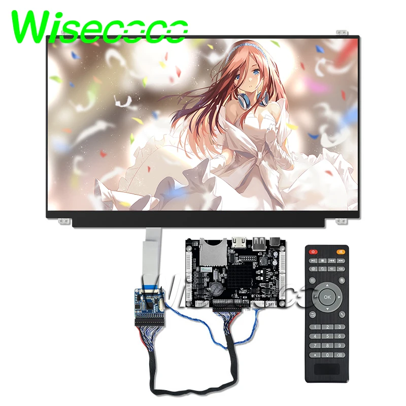

15.6 inch1366*768 lcd laptop screen display NT156WHM-N45 V8.0 USB flash i2c I/O VGA controller board