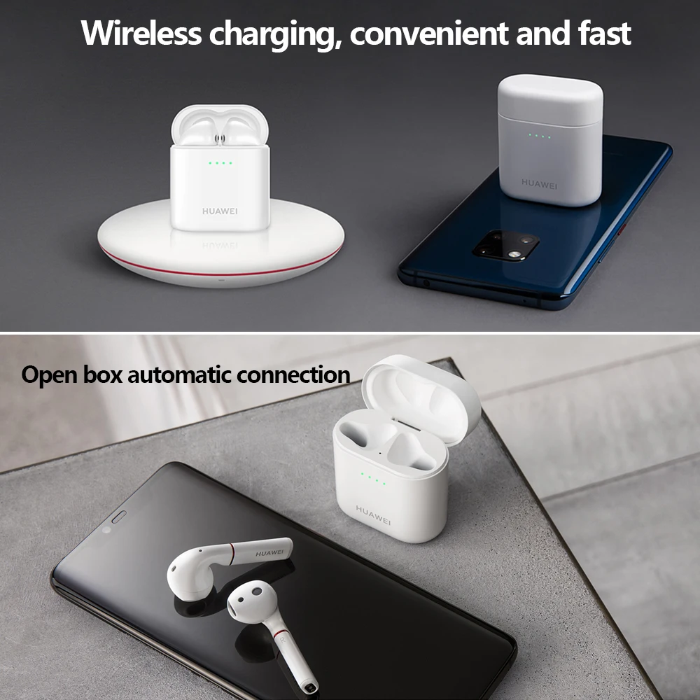 Оригинальные беспроводные наушники HUAWEI FreeBuds 2 Pro TWS с Bluetooth, беспроводная гарнитура Bluetooth 5,0, водонепроницаемая гарнитура с микрофоном, музыкальный сенсорный