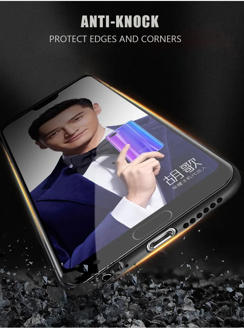 Чехол для honor 10, чехол MOFI для huawei honor 10, тканевый чехол для honor 10, чехол на заднюю панель, мягкий силиконовый Полный Чехол, матовый чехол