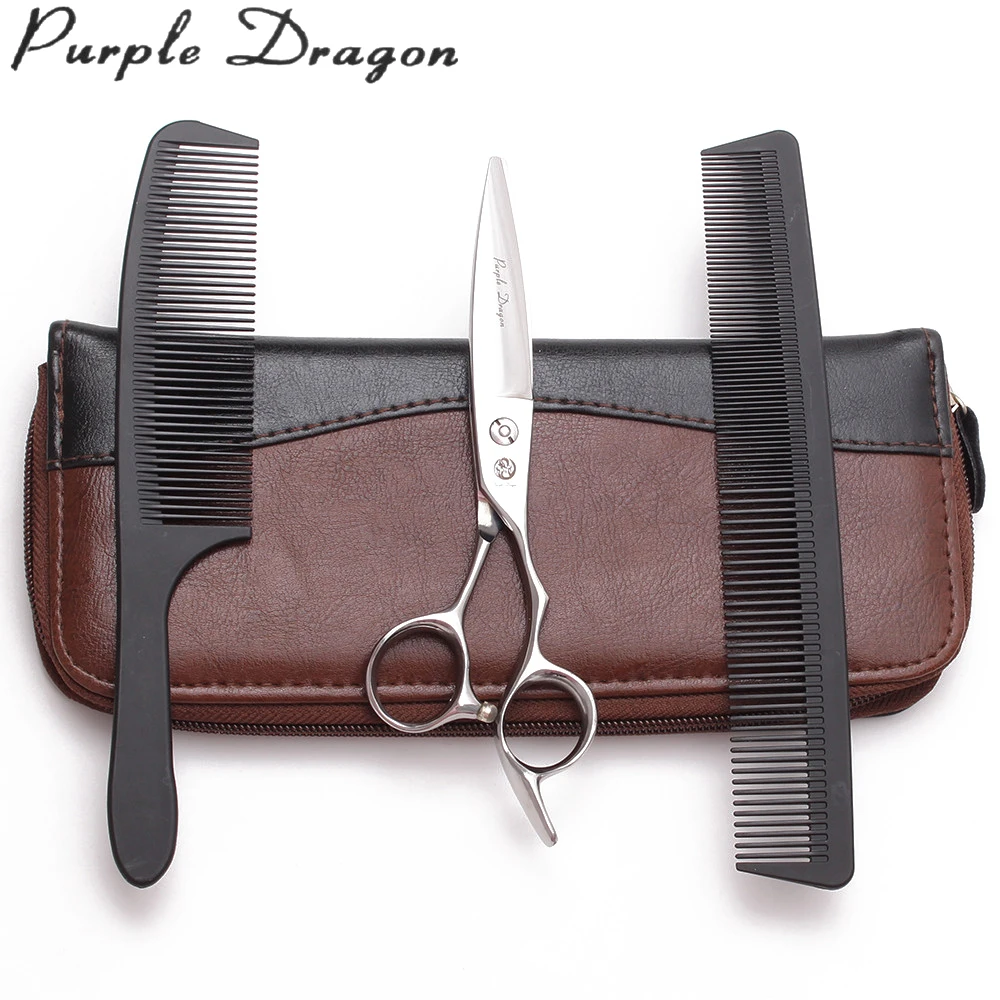 6.0&quot 17cm JP TItanium Silver Purple Dragon Micro Sawtooth Hairdressing Supplies Cutting Shears Professional Hair Scissors Z9123 | Красота