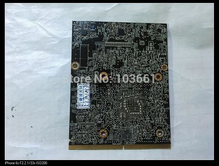 Видеокарта для ноутбука dell Alienware M17x R2 R3 M18X V9XKH 0V9XKH 216-0811000 HD 6970M 2G MXM3.0 DDR5 - купить по