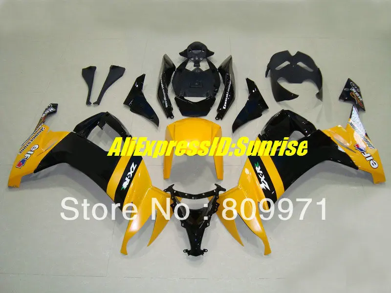 ABS желто-черный обтекатель комплект для KAWASAKI Ninja ZX10R 08 09 10 ZX-10R ZX 10R 2008 2009 2010 мотоцикл