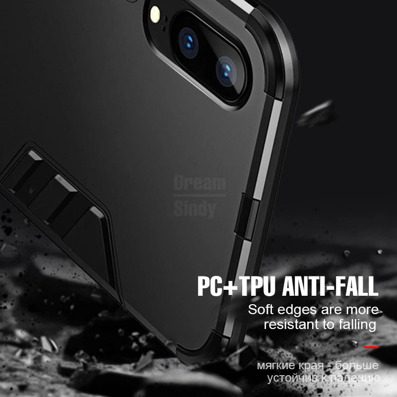 Роскошный бронированный противоударный чехол для Huawei P20 Pro Чехол-держатель