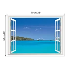 3d-наклейка на стену, с изображением леса и пейзажа на четыре сезона