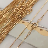 0 85mm 14k gold filed chains necklace high quality for women gift 1618 inch jewelry making accessories