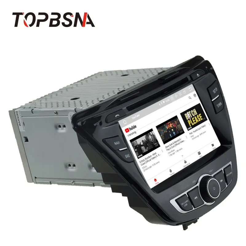 TOPBSNA 7 дюймов Android 10 Автомобильный мультимедийный dvd-плеер для Hyundai Elantra Avante GPS