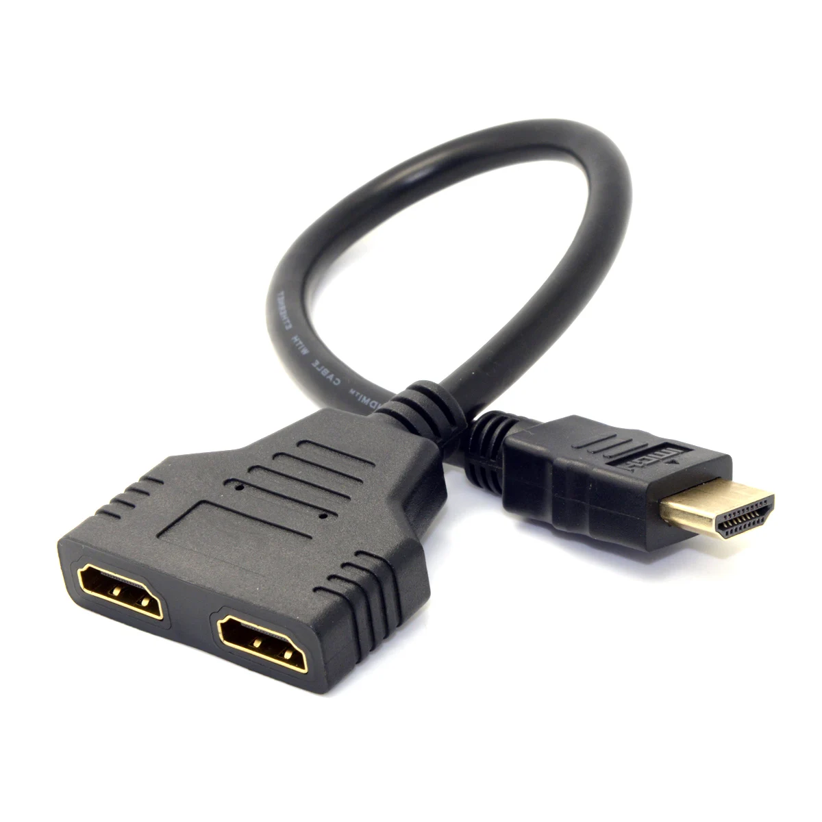 

Chenyang CY One HDMI-compatible Male to Dual HDMI-compatible Female Y Splitter Switch Extension Cable Adapter