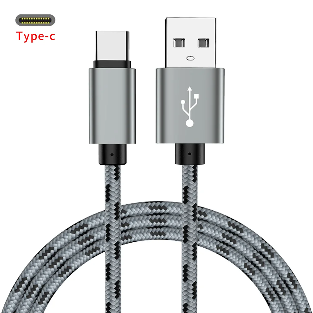Серый MUSTTRUE usb type-C кабель для Xiaomi mi9 huawei P20 USB C кабель для samsung S10 кабель для быстрой зарядки телефонов кабель для передачи данных USBC кабели - Цвет: Серый