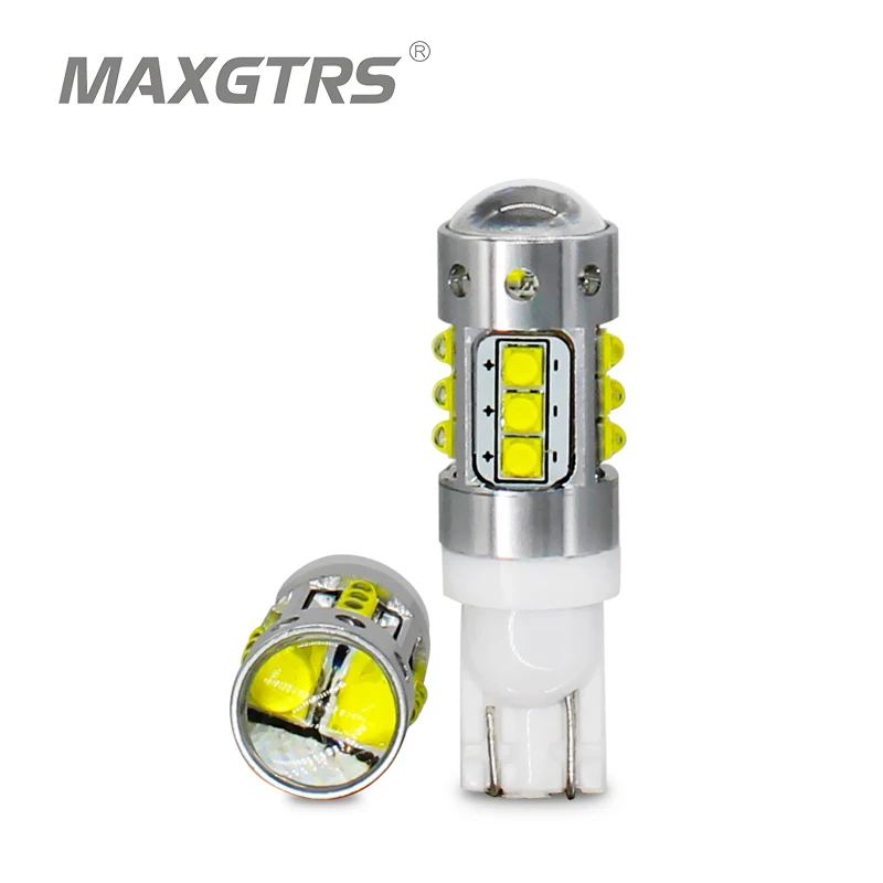 2x Высокая мощность T10 194 168 W5W 70 Вт CREE чип светодиодный лампы DRL Автомобильный задний парковочный фонарь резервный Обратный Стоп-светильник с объективом проектор