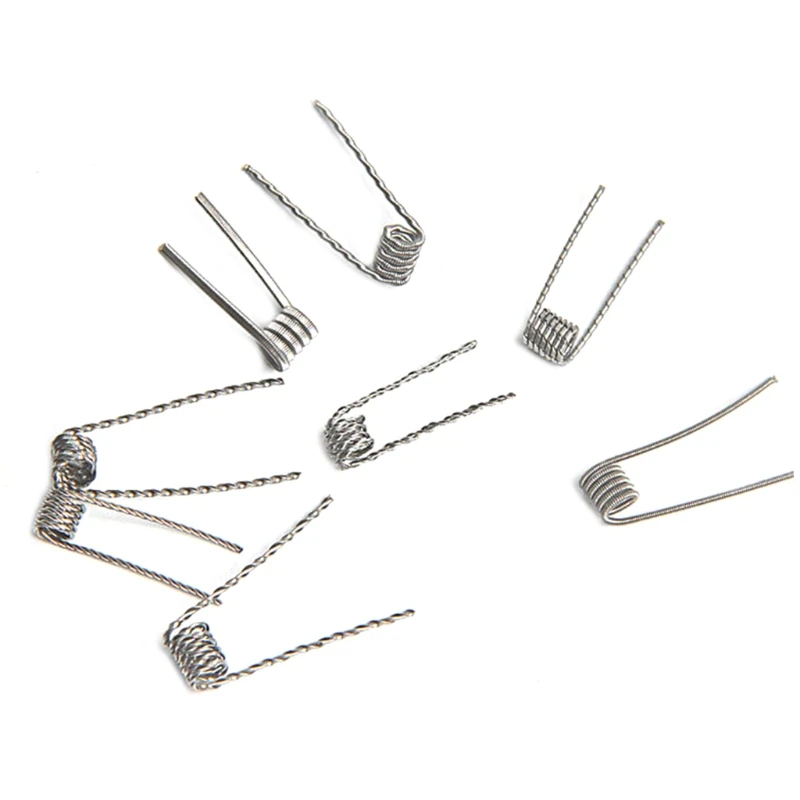 ECT 48 шт./компл. предварительно созданны RTA RDA Flat Twisted Fused Clapton с сопротивлением Quad Hive с сопротивлением Alien