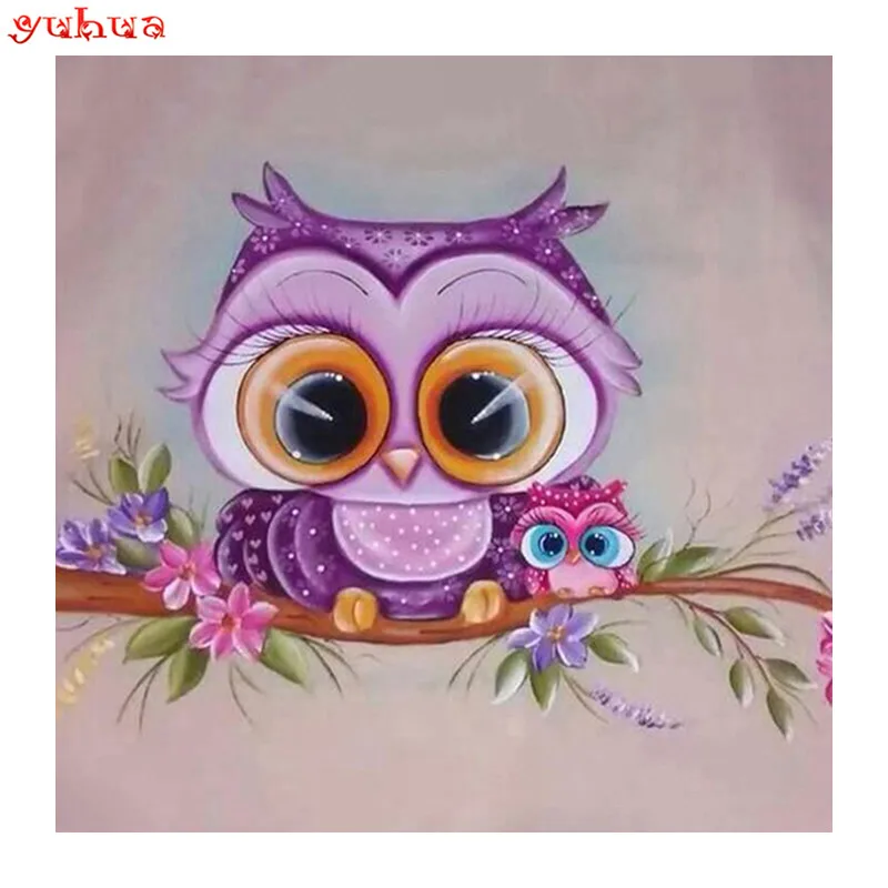5D DIY Алмаз вышивка очки Сова алмазов картина вышивки крестом полный квадрат