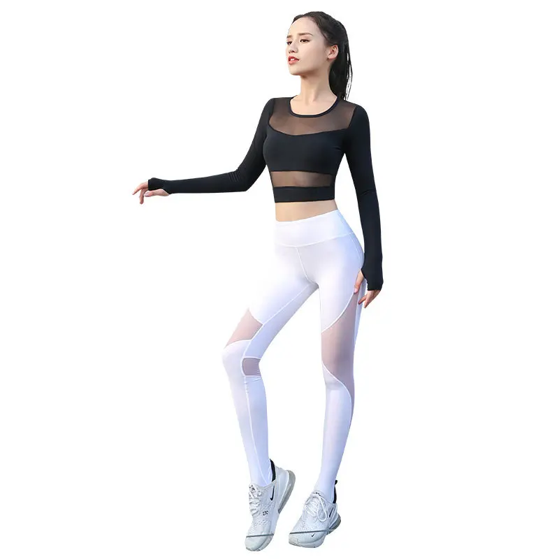 Women Yoga Gym Clothin Sportswear Breathable Suit for Fitness Cultivate Clothes Set Long Sleeve Active Wear | Спорт и развлечения