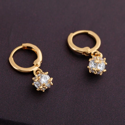 2018 new crystal Drop Earrings for women Square Cubic Zircon Luxury Wedding Jewelry Hot Sale fashion jewelry Dropshipp | Украшения и