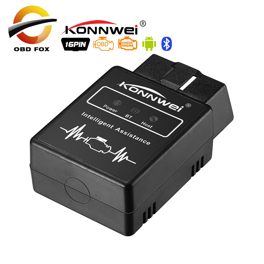 

konnwei kw912 elm327 bluetooth code reader scanner super mini elm 327 kw904 kw910 obd2 scanner Free shipping
