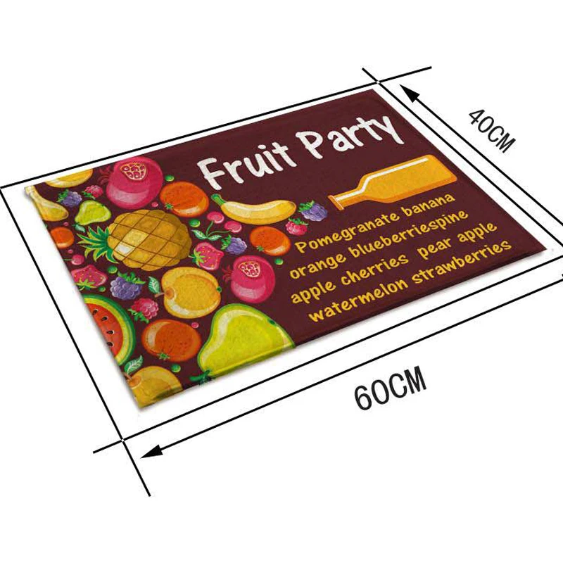 Ковры для домашнего декора прикроватные коврики с принтом фруктов Придверный