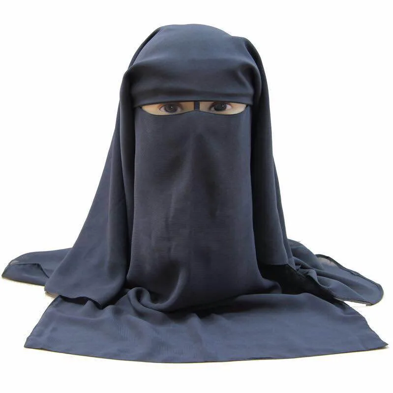 Мусульманская трехслойная шапочка Niqab Burqa хиджаб кепка новый однотонный