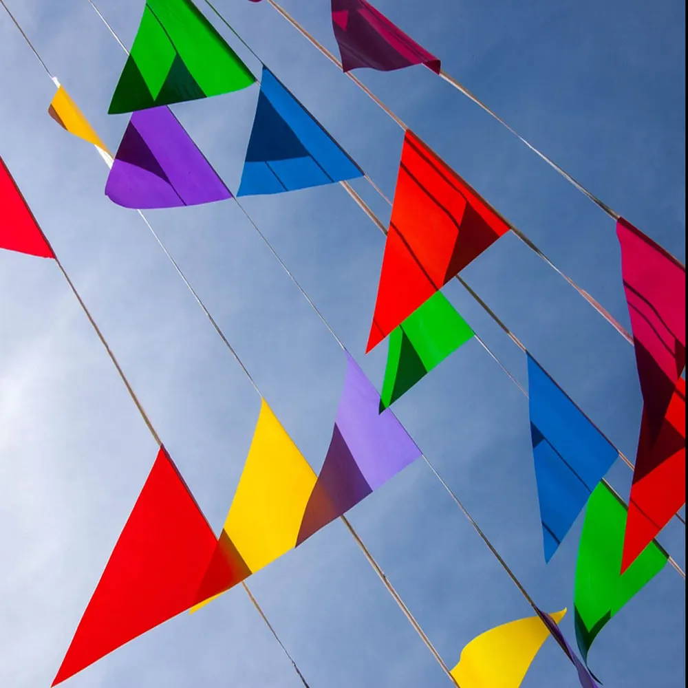 Флаги на шнурке яркие флаги для дня рождения свадьбы праздничные поставки синие