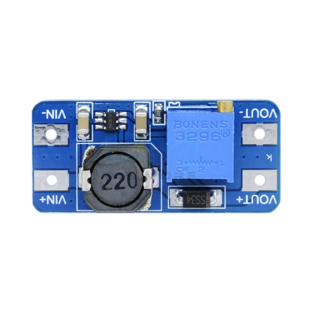Dc Boost модуль 2A Booster Board широкий вход напряжения 2/24 в литр 5/9/12/28 Регулируемый 2577